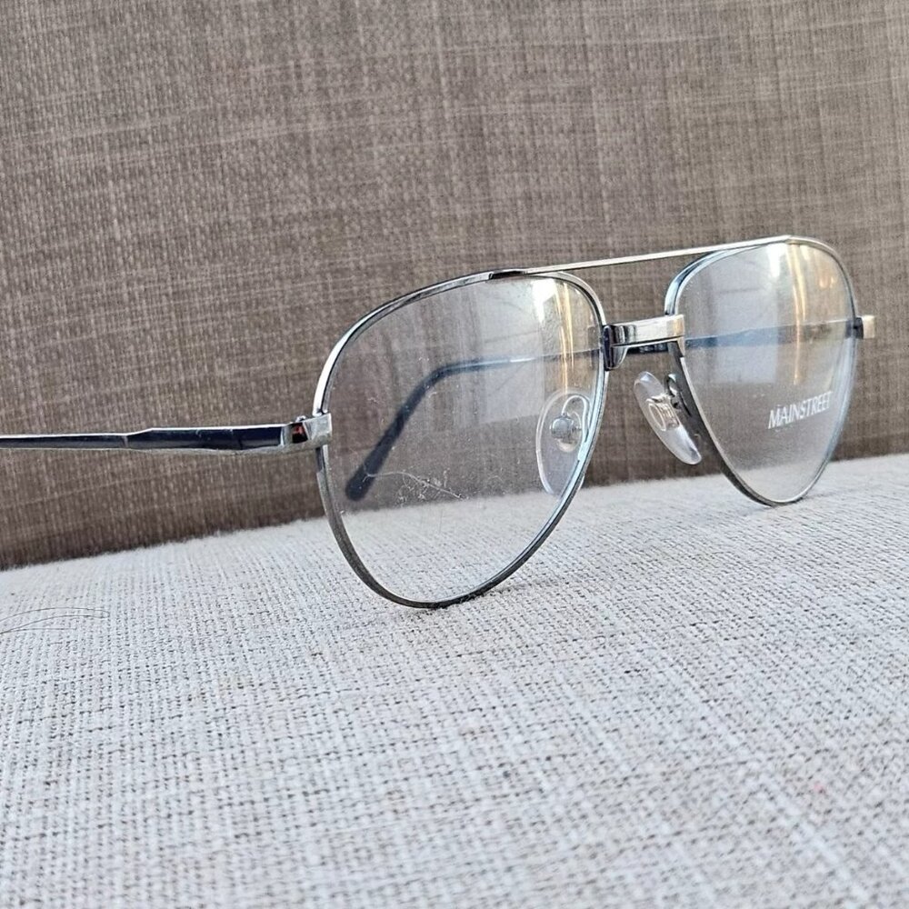 Main Street Men Eyeglasses Frame M867 54[]18 140 Glasses Gunmetal Tone Frame new